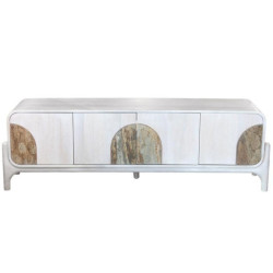Mueble tv natural y piedra