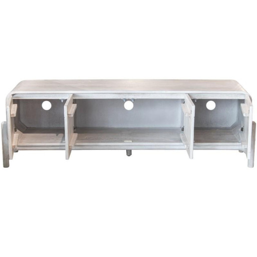 Mueble tv natural y piedra
