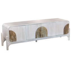 Mueble tv natural y piedra