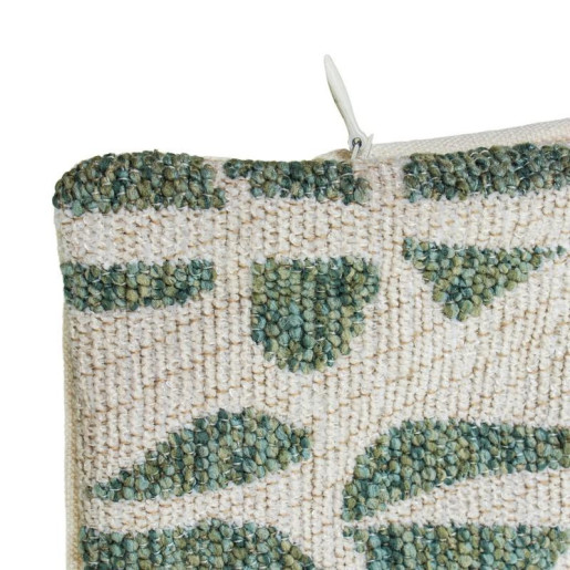 Cojin blanco y verde
