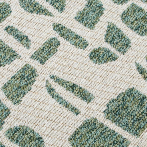 Cojin blanco y verde