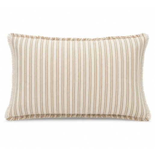 Cojin blanco y beige