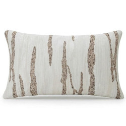 Cojin blanco y beige