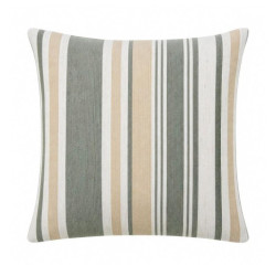 Cojin blanco, beige y verde
