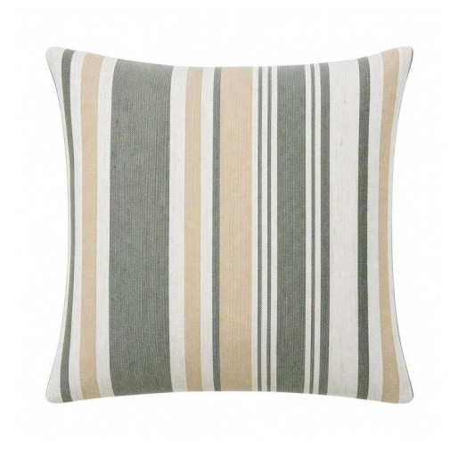 Cojin blanco, beige y verde