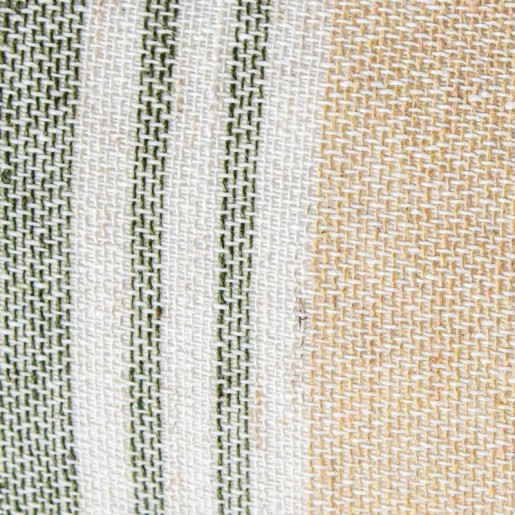 Cojin blanco, beige y verde