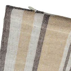 Cojin blanco, beige y gris