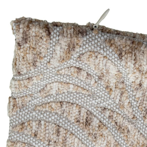 Cojin blanco y beige