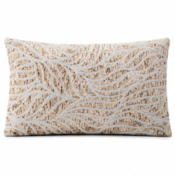 Cojin blanco y beige