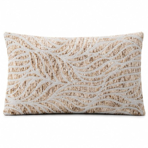 Cojin blanco y beige