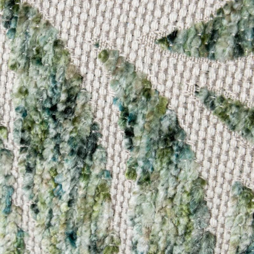 Cojin blanco y verde