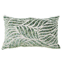 Cojin blanco y verde
