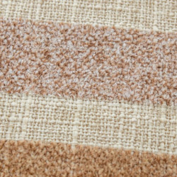 Cojin blanco, beige y naranja