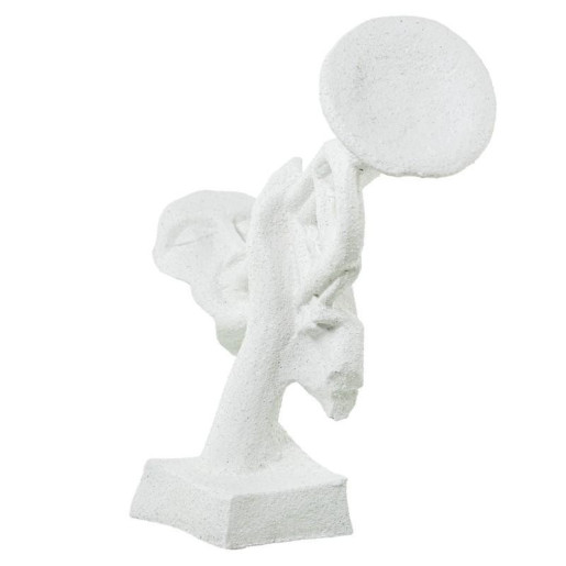 Figura trompetista blanco arena