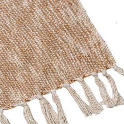 Manta blanco y beige
