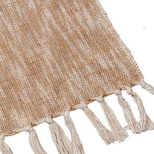 Manta blanco y beige