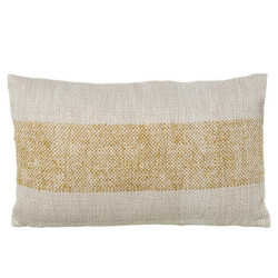Cojin blanco y beige