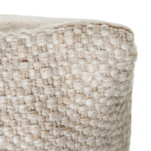 Cojin blanco y beige