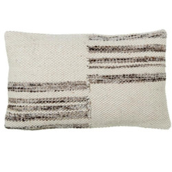 Cojin beige y gris