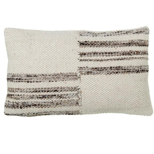 Cojin beige y gris
