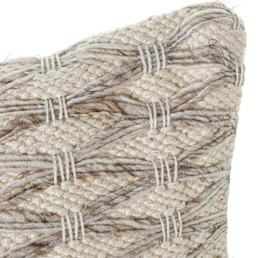 Cojin beige y gris