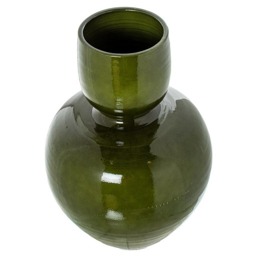 Jarron verde brillo