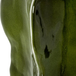 Jarron verde oscuro brillo