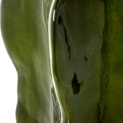 Jarron verde oscuro brillo