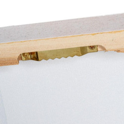 Set 2 cuadros lienzo blanco y beige