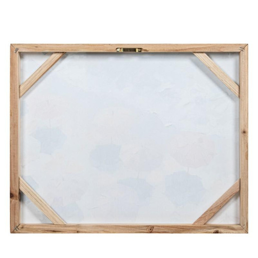 Set 2 cuadros lienzo blanco, azul y beige