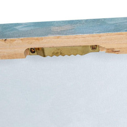 Set 2 cuadros lienzo blanco, azul y beige