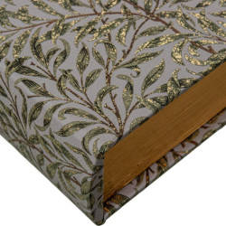 Set 2 cajas libro gris y verde