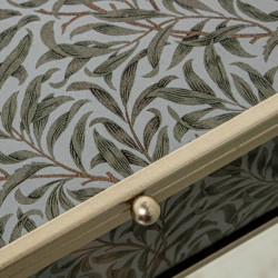 Joyero verde y beige