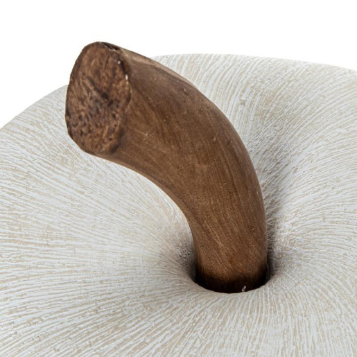 Figura manzana blanco y beige