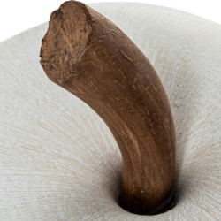 Figura manzana blanco y beige