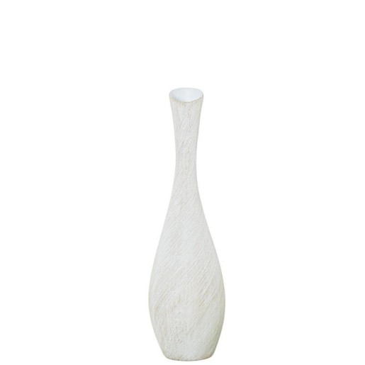 Jarron blanco y beige