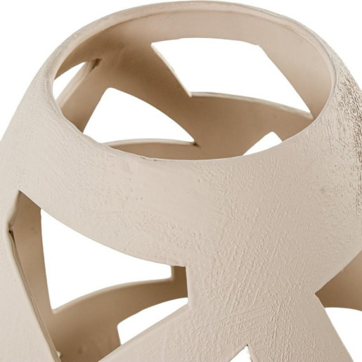 Lampara sobremesa beige rugoso