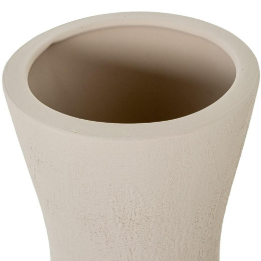 Lampara sobremesa beige rugoso