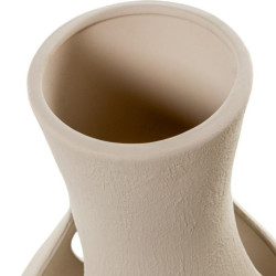 Lampara sobremesa beige rugoso