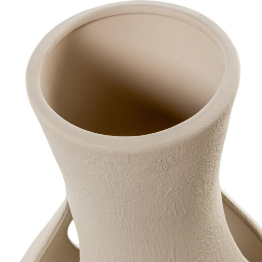 Lampara sobremesa beige rugoso