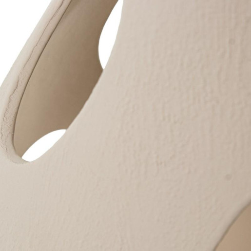 Lampara sobremesa beige rugoso