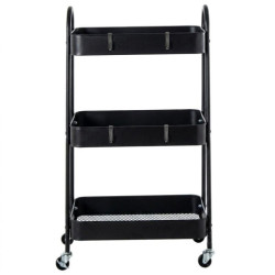 Carrito almacenamiento negro