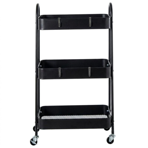 Carrito almacenamiento negro