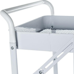 Carrito almacenamiento blanco