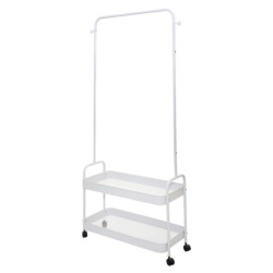 Carrito almacenamiento blanco