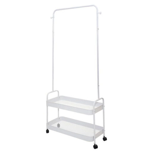 Carrito almacenamiento blanco