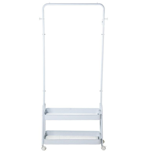 Carrito almacenamiento blanco