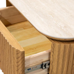 Mesa de noche natural