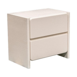 Mesa de noche crema