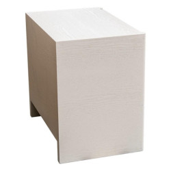 Mesa de noche crema